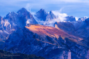 Morning light at Dolomites, Italy