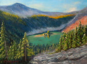 Fall Colors at North Cascades, 12x16", Soft Pastel, 2025