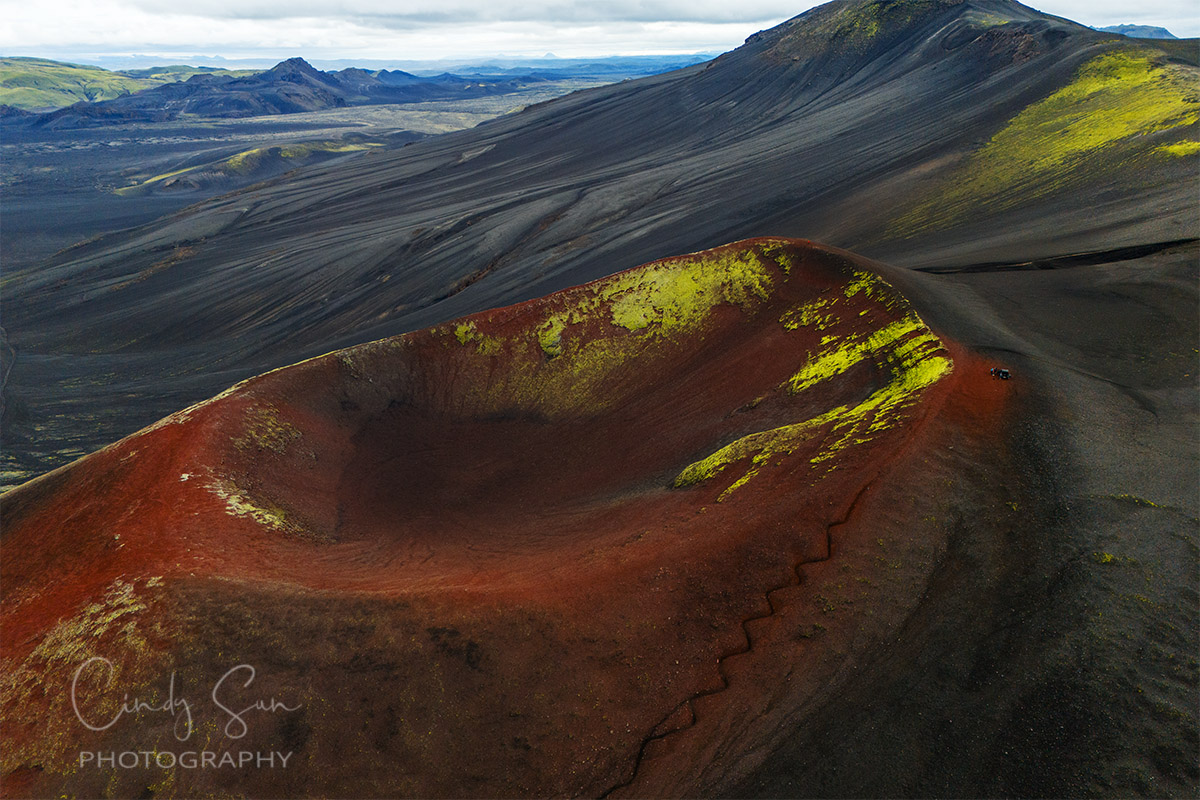 Volcanic Crater at Iceland Highland