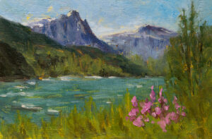 Spring at Index, 4" x 6", Oil, 2025