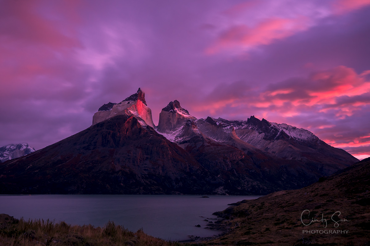 Sunrise at Torres del Paine National Park, Chile