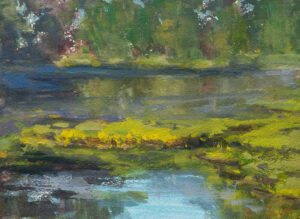 Wetland Peace, 6 x 8", Gouache, 2020