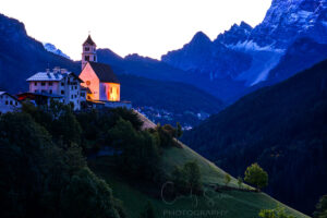Italian village in the morning